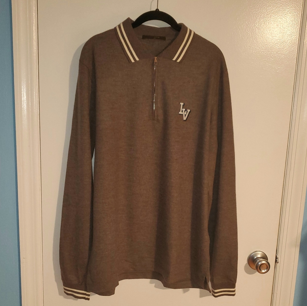 Authentic Louis Vuitton Varsity Style pullover